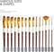 ARTIFY Paint Brushes for Acrylic Painting, 15 Pcs 2024 New Painting Supplies, Artist Paint Brush Set for Watercolor, Oil and Gouache Painting, Red Wine